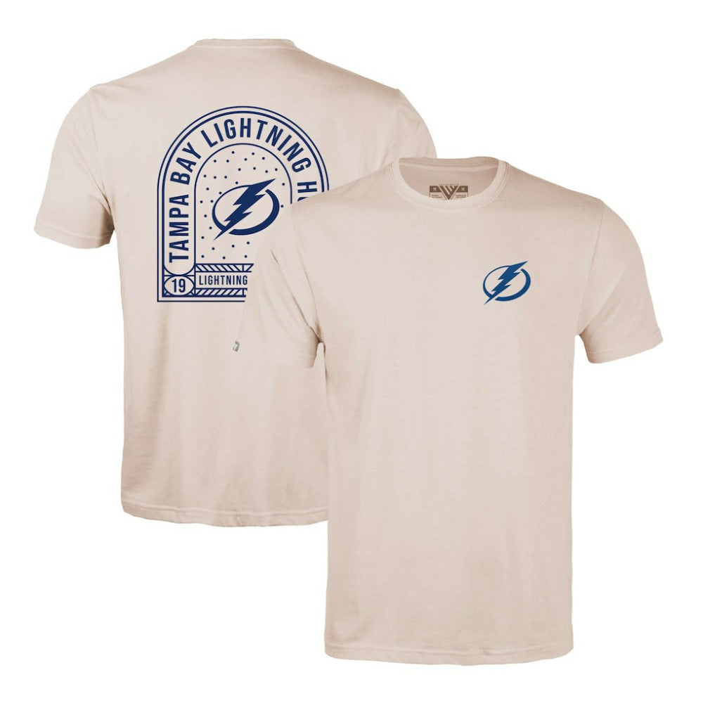 NHL Tampa Bay Lightning Levelwear Richmond Stained Glass T-Shirt - Khaki