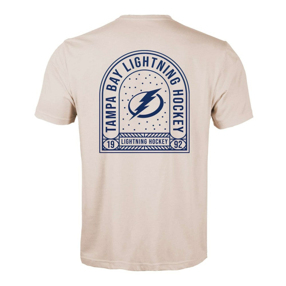 NHL Tampa Bay Lightning Levelwear Richmond Stained Glass T-Shirt - Khaki