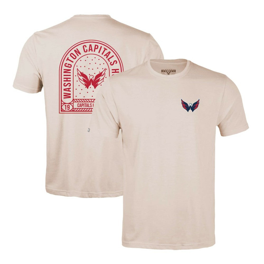 NHL Washington Capitals Levelwear Richmond Stained Glass T-Shirt - Khaki