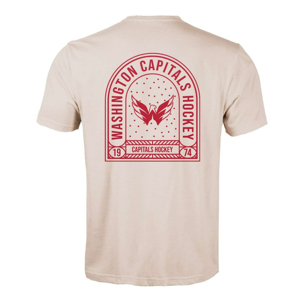 NHL Washington Capitals Levelwear Richmond Stained Glass T-Shirt - Khaki