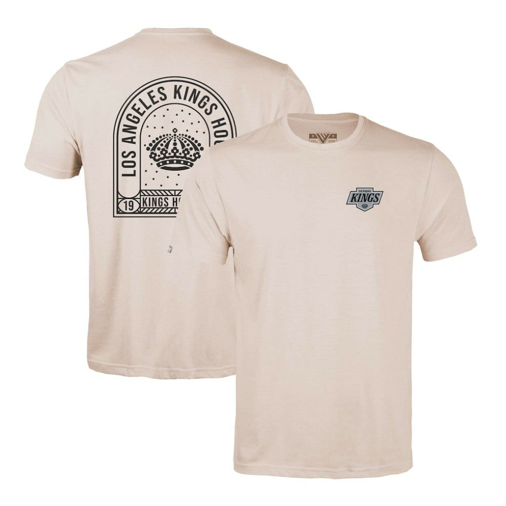 NHL Los Angeles Kings Levelwear Richmond Stained Glass T-Shirt - Khaki