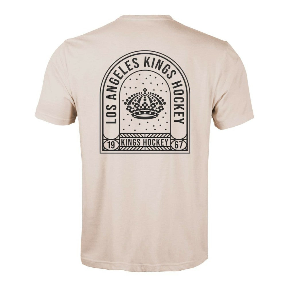 NHL Los Angeles Kings Levelwear Richmond Stained Glass T-Shirt - Khaki