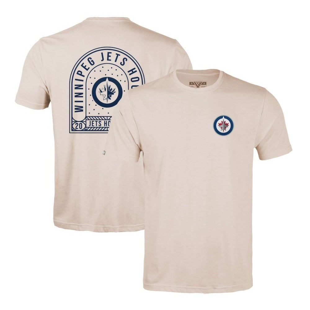 NHL Winnipeg Jets Levelwear Richmond Stained Glass T-Shirt - Khaki