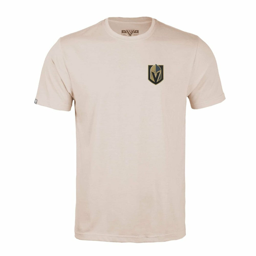 NHL Vegas Golden Knights Levelwear Richmond Stained Glass T-Shirt - Khaki