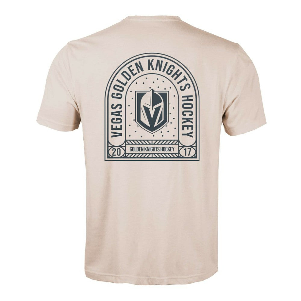 NHL Vegas Golden Knights Levelwear Richmond Stained Glass T-Shirt - Khaki