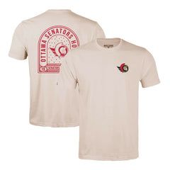 NHL Ottawa Senators Levelwear Richmond Stained Glass T-Shirt - Khaki