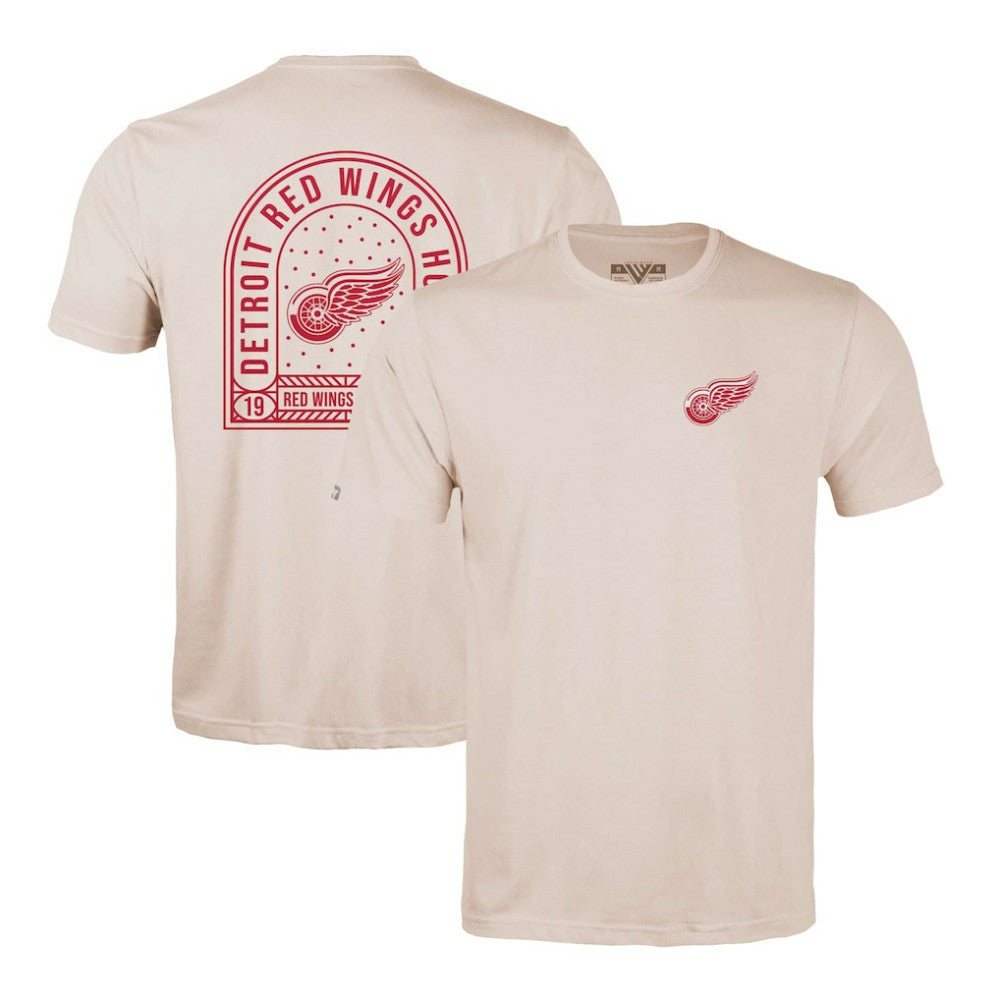 NHL Detroit Red Wings Levelwear Richmond Stained Glass T-Shirt - Khaki