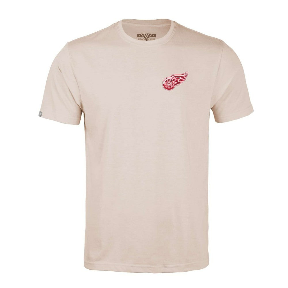 NHL Detroit Red Wings Levelwear Richmond Stained Glass T-Shirt - Khaki
