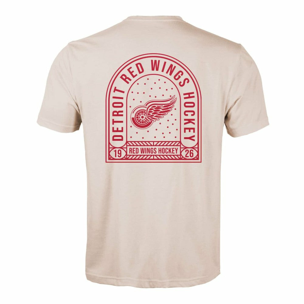 NHL Detroit Red Wings Levelwear Richmond Stained Glass T-Shirt - Khaki