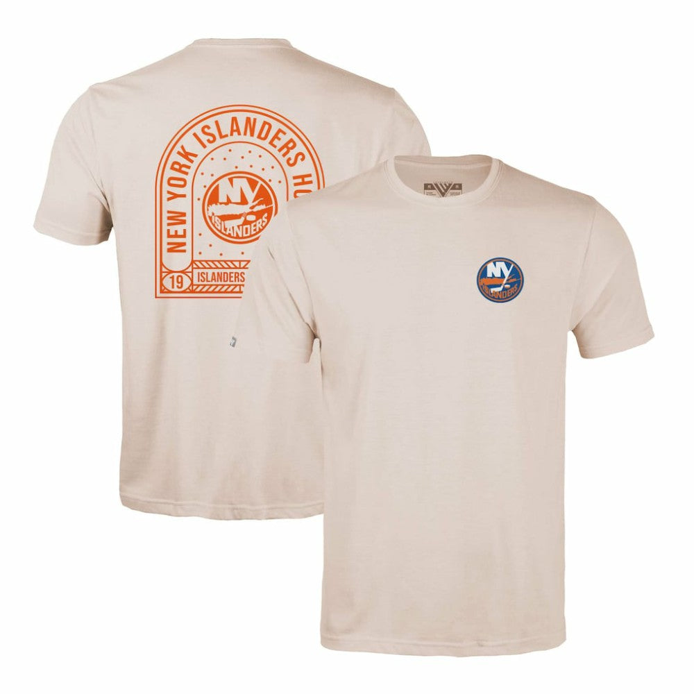NHL New York Islanders Levelwear Richmond Stained Glass T-Shirt - Khaki