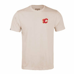 NHL Calgary Flames Levelwear Richmond Stained Glass T-Shirt - Khaki