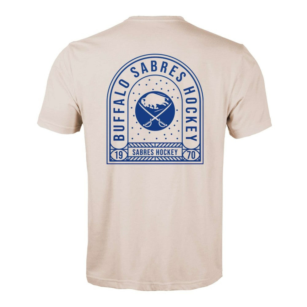 NHL Buffalo Sabres Levelwear Richmond Stained Glass T-Shirt - Khaki