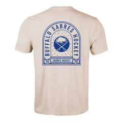 NHL Buffalo Sabres Levelwear Richmond Stained Glass T-Shirt - Khaki