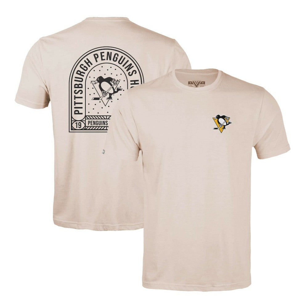 NHL Pittsburgh Penguins Levelwear Richmond Stained Glass T-Shirt - Khaki