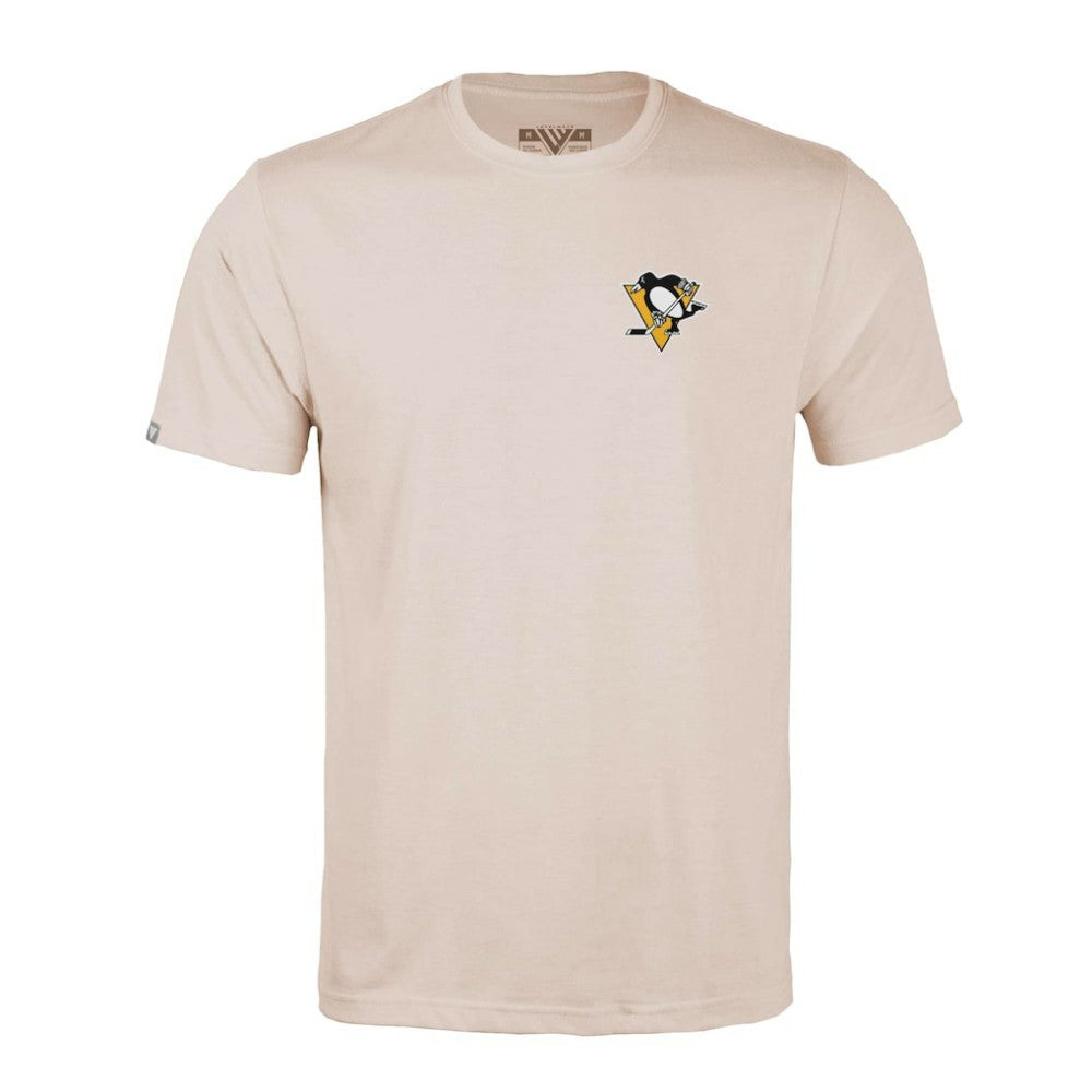 NHL Pittsburgh Penguins Levelwear Richmond Stained Glass T-Shirt - Khaki