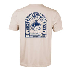 NHL Vancouver Canucks Levelwear Richmond Stained Glass T-Shirt - Khaki