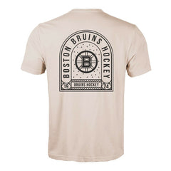 NHL Boston Bruins Levelwear Richmond Stained Glass T-Shirt - Khaki