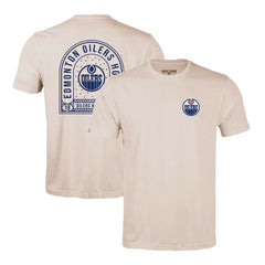 NHL Edmonton Oilers Levelwear Richmond Stained Glass T-Shirt - Khaki