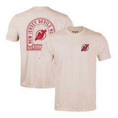 NHL New Jersey Devils Levelwear Richmond Stained Glass T-Shirt - Khaki