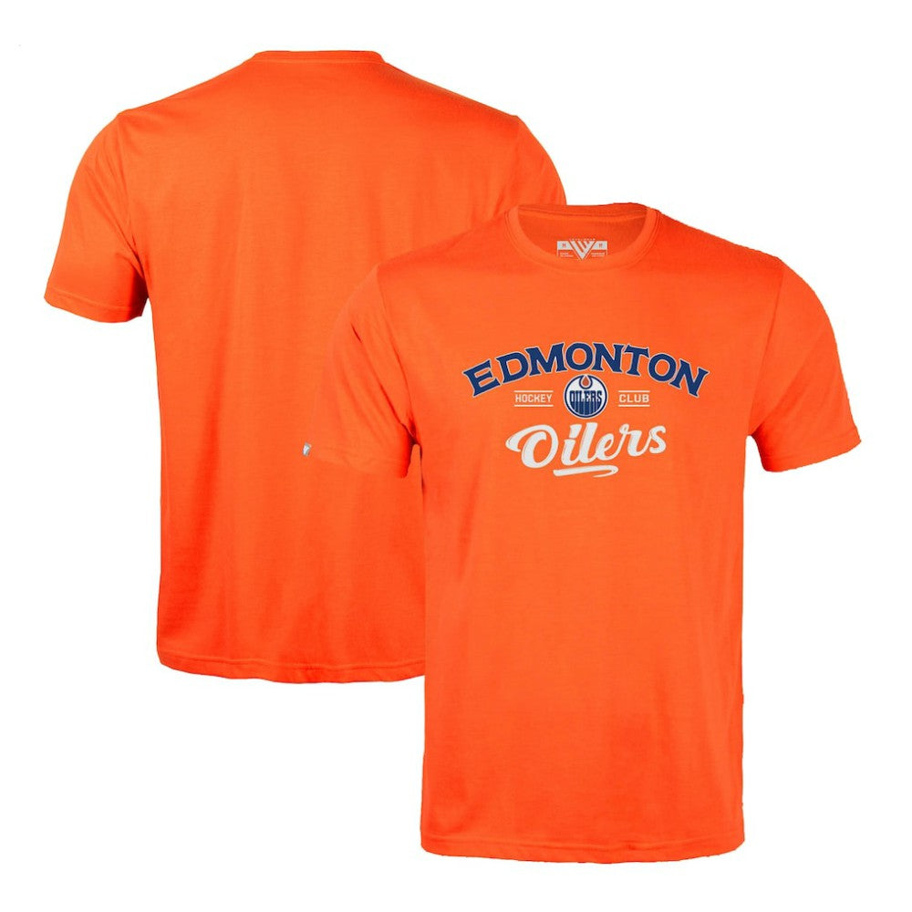 NHL Edmonton Oilers Levelwear Richmond Ice Wall T-Shirt - Orange