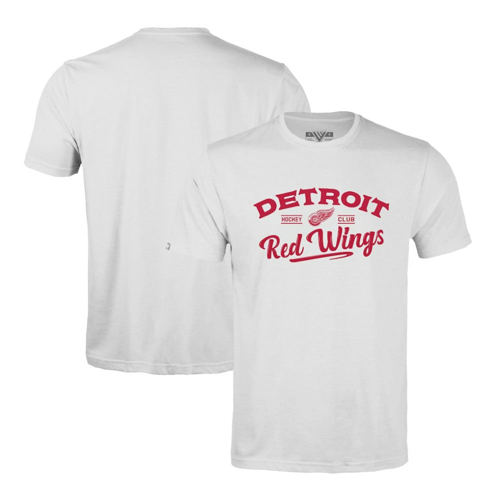 NHL Detroit Red Wings Levelwear Richmond Ice Wall T-Shirt - White