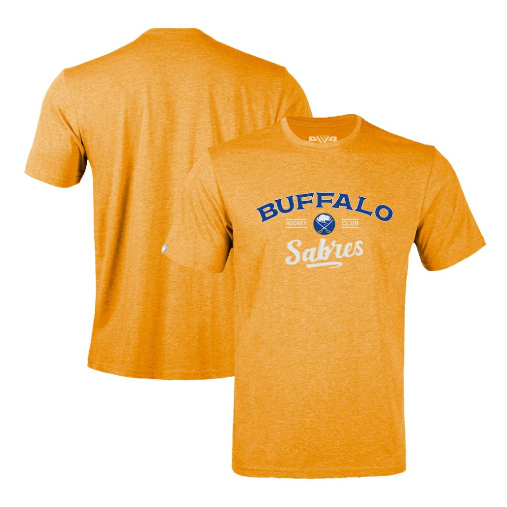 NHL Buffalo Sabres Levelwear Richmond Ice Wall T-Shirt - Gold