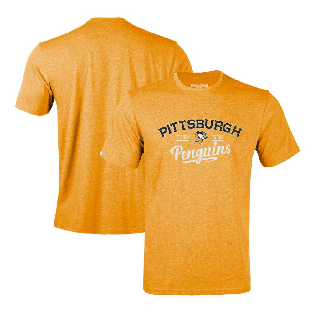 NHL Pittsburgh Penguins Levelwear Richmond Ice Wall T-Shirt - Gold