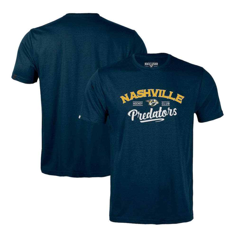 NHL Nashville Predators Levelwear Richmond Ice Wall T-Shirt - Navy