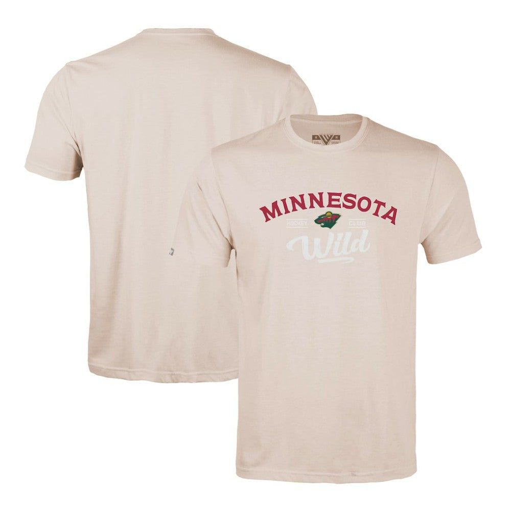 NHL Minnesota Wild Levelwear Richmond Ice Wall T-Shirt - Khaki