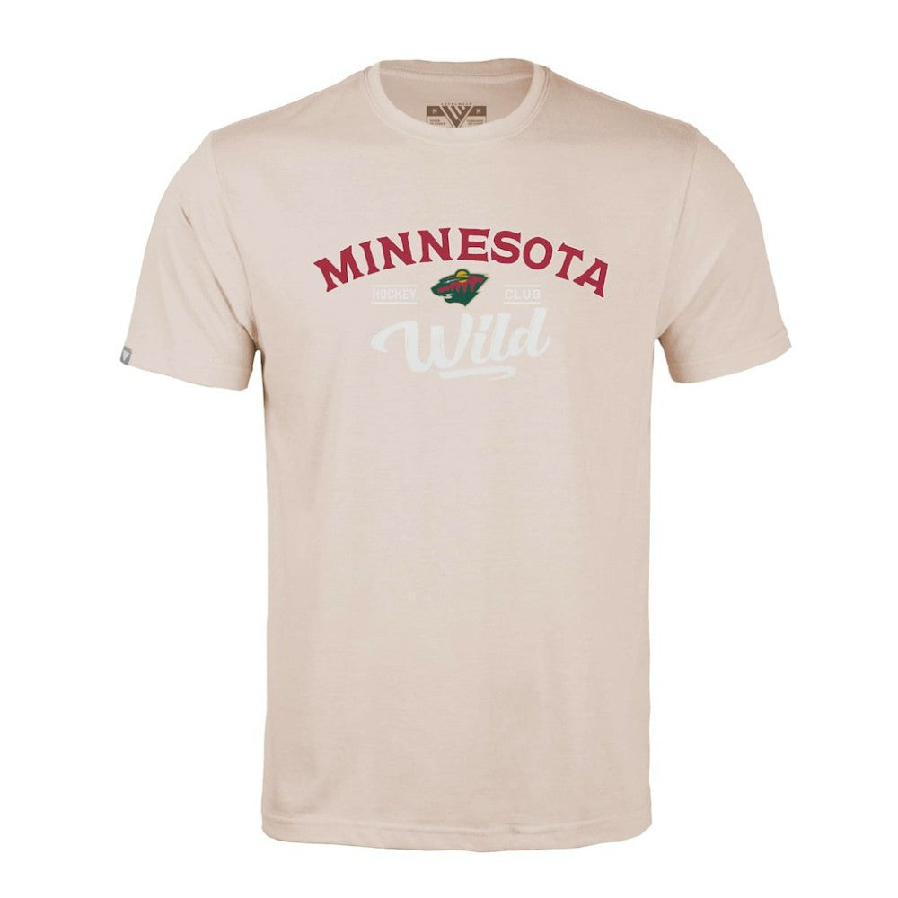 NHL Minnesota Wild Levelwear Richmond Ice Wall T-Shirt - Khaki