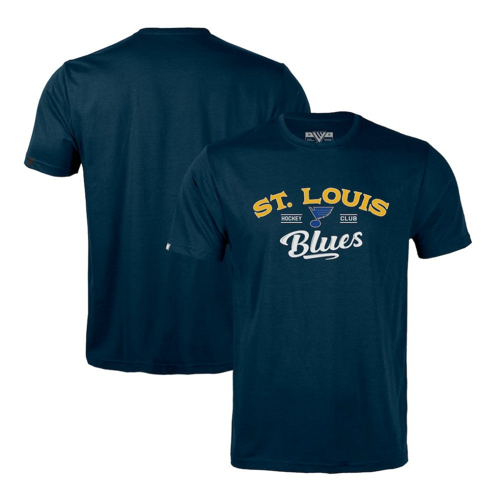 NHL St. Louis Blues Levelwear Richmond Ice Wall T-Shirt - Navy