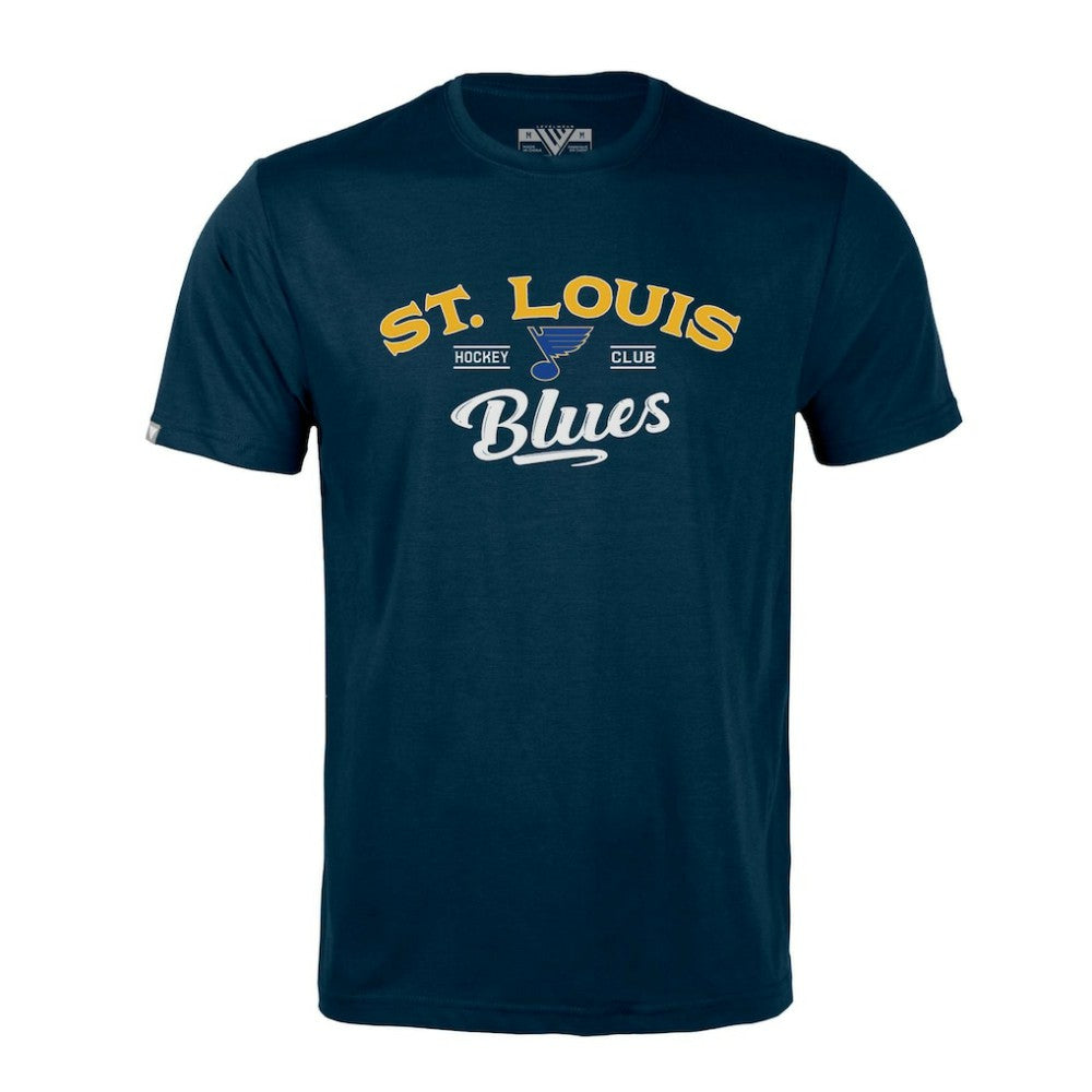 NHL St. Louis Blues Levelwear Richmond Ice Wall T-Shirt - Navy