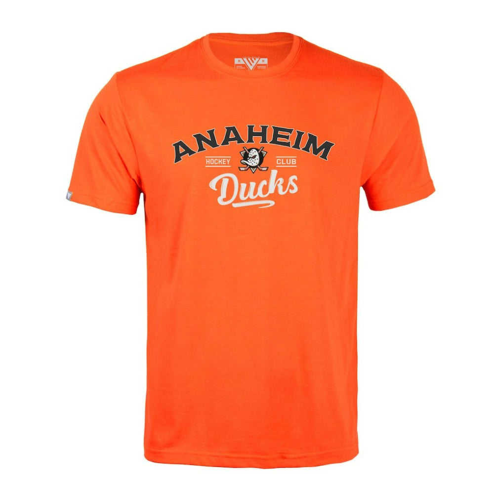 NHL Anaheim Ducks Levelwear Richmond Ice Wall T-Shirt - Orange