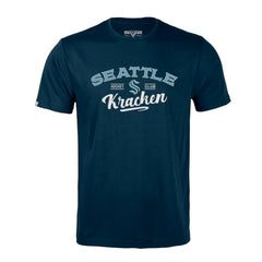 NHL Seattle Kraken Levelwear Richmond Ice Wall T-Shirt - Deep Sea Blue