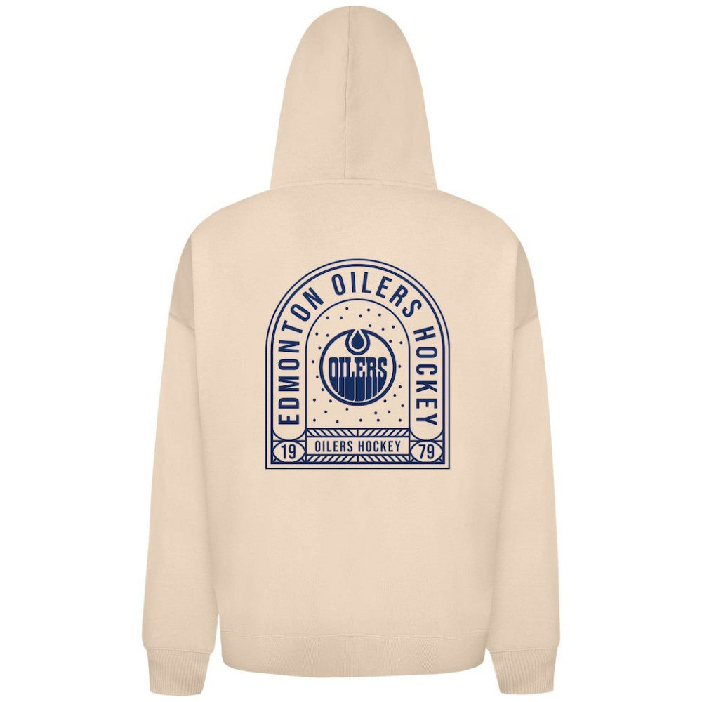 NHL Edmonton Oilers Levelwear Uphill Stained Glass Full-Zip Hoodie Jacket - Khaki