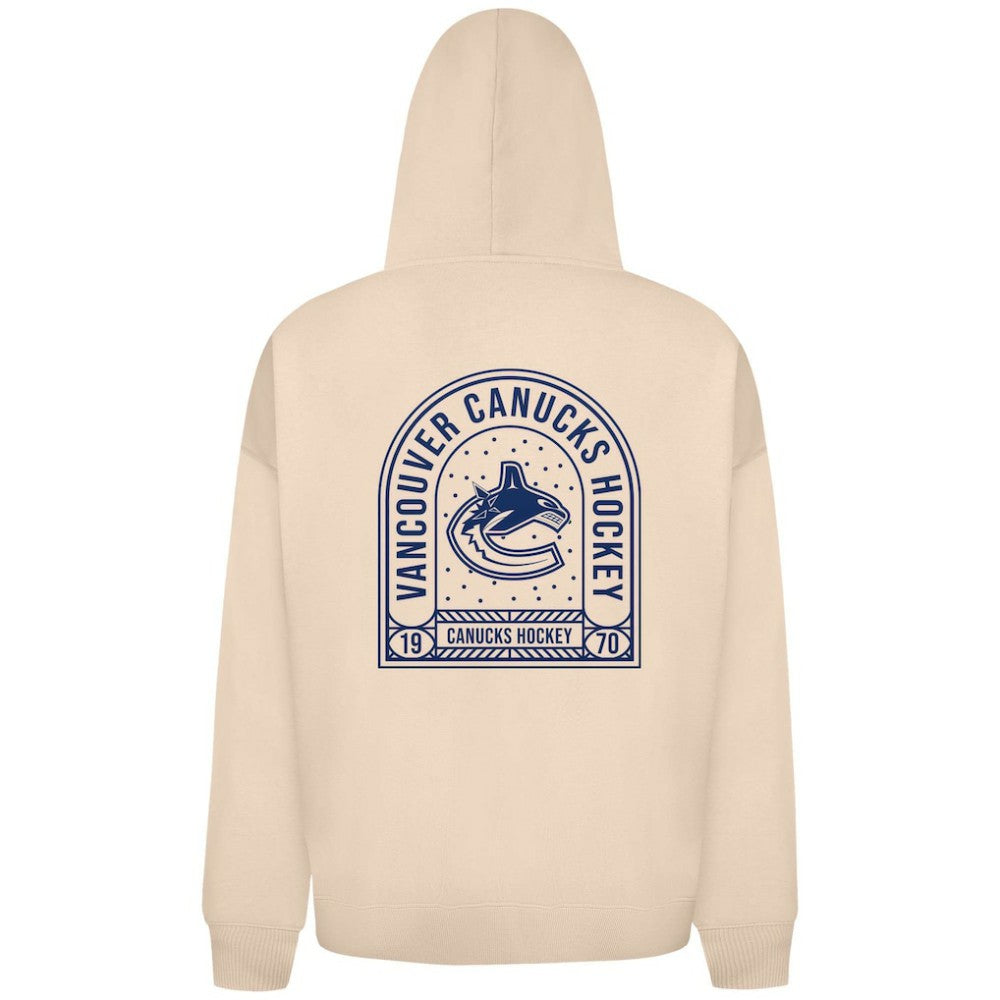 NHL Vancouver Canucks Levelwear Uphill Stained Glass Full-Zip Hoodie Jacket - Khaki