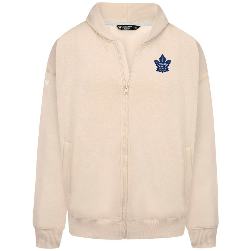 NHL Toronto Maple Leafs Levelwear Uphill Stained Glass Full-Zip Hoodie Jacket - Khaki