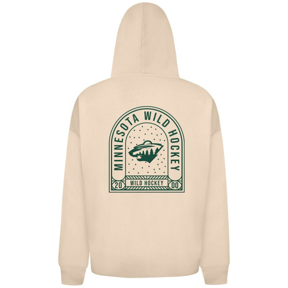 NHL Minnesota Wild Levelwear Uphill Stained Glass Full-Zip Hoodie Jacket - Khaki