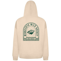 NHL Minnesota Wild Levelwear Uphill Stained Glass Full-Zip Hoodie Jacket - Khaki