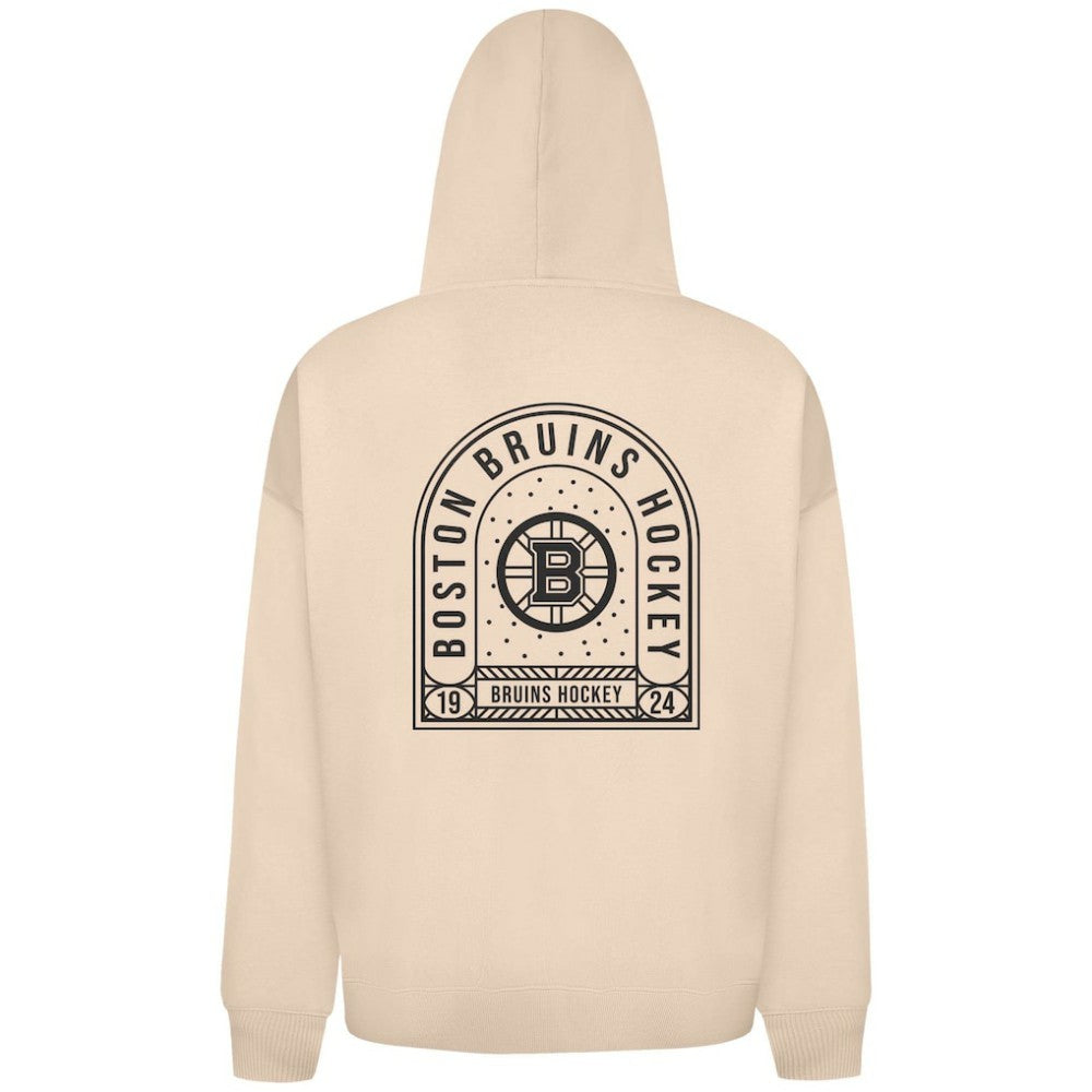 NHL Boston Bruins Levelwear Uphill Stained Glass Full-Zip Hoodie Jacket - Khaki