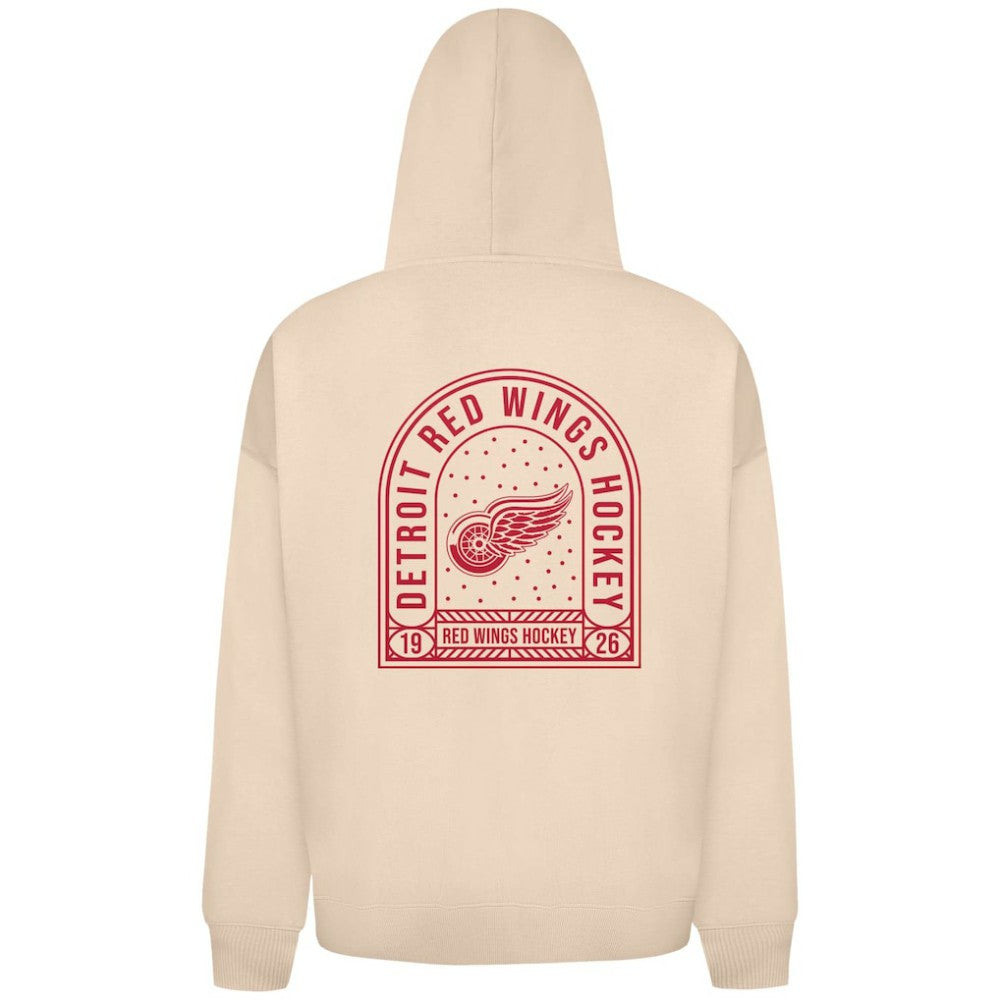 NHL Detroit Red Wings Levelwear Uphill Stained Glass Full-Zip Hoodie Jacket - Khaki