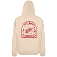 NHL Detroit Red Wings Levelwear Uphill Stained Glass Full-Zip Hoodie Jacket - Khaki