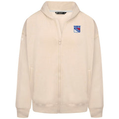 NHL New York Rangers Levelwear Uphill Stained Glass Full-Zip Hoodie Jacket - Khaki