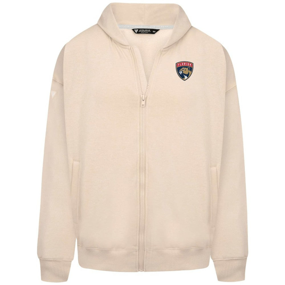 NHL Florida Panthers Levelwear Uphill Stained Glass Full-Zip Hoodie Jacket - Khaki