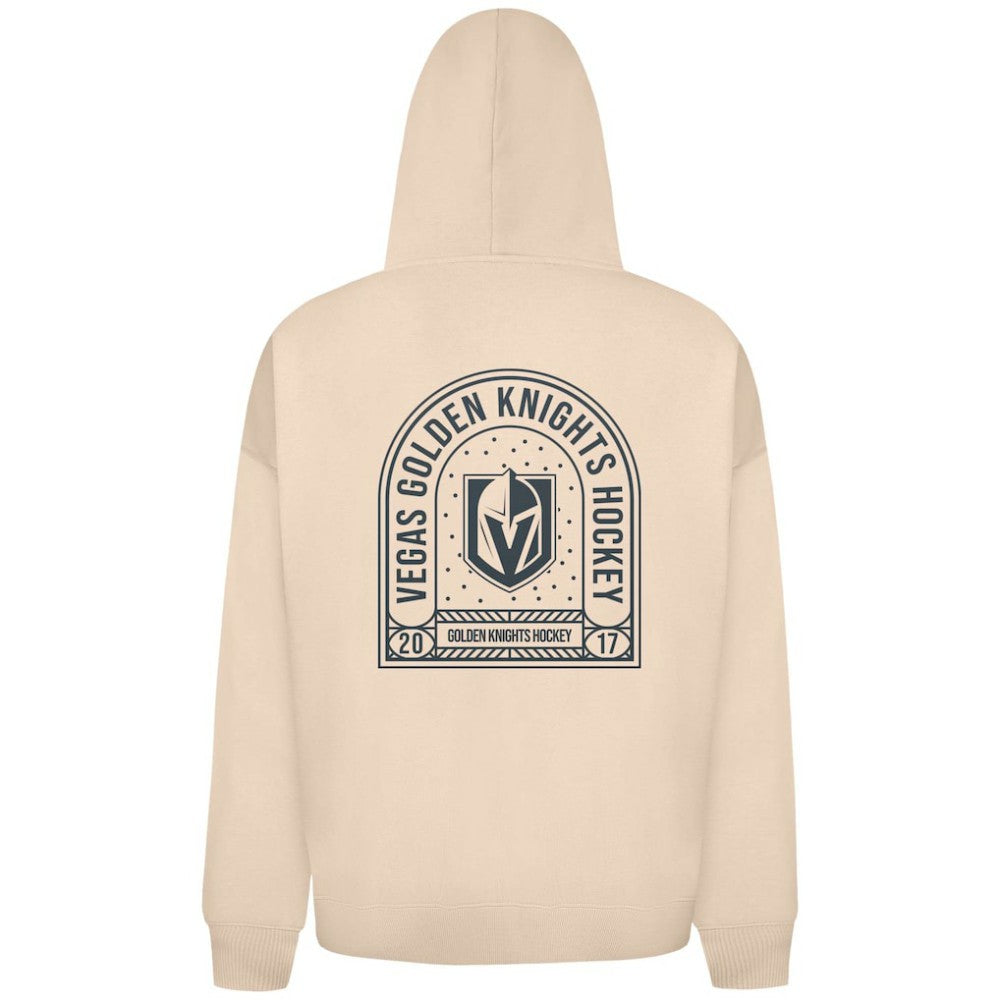 NHL Vegas Golden Knights Levelwear Uphill Stained Glass Full-Zip Hoodie Jacket - Khaki