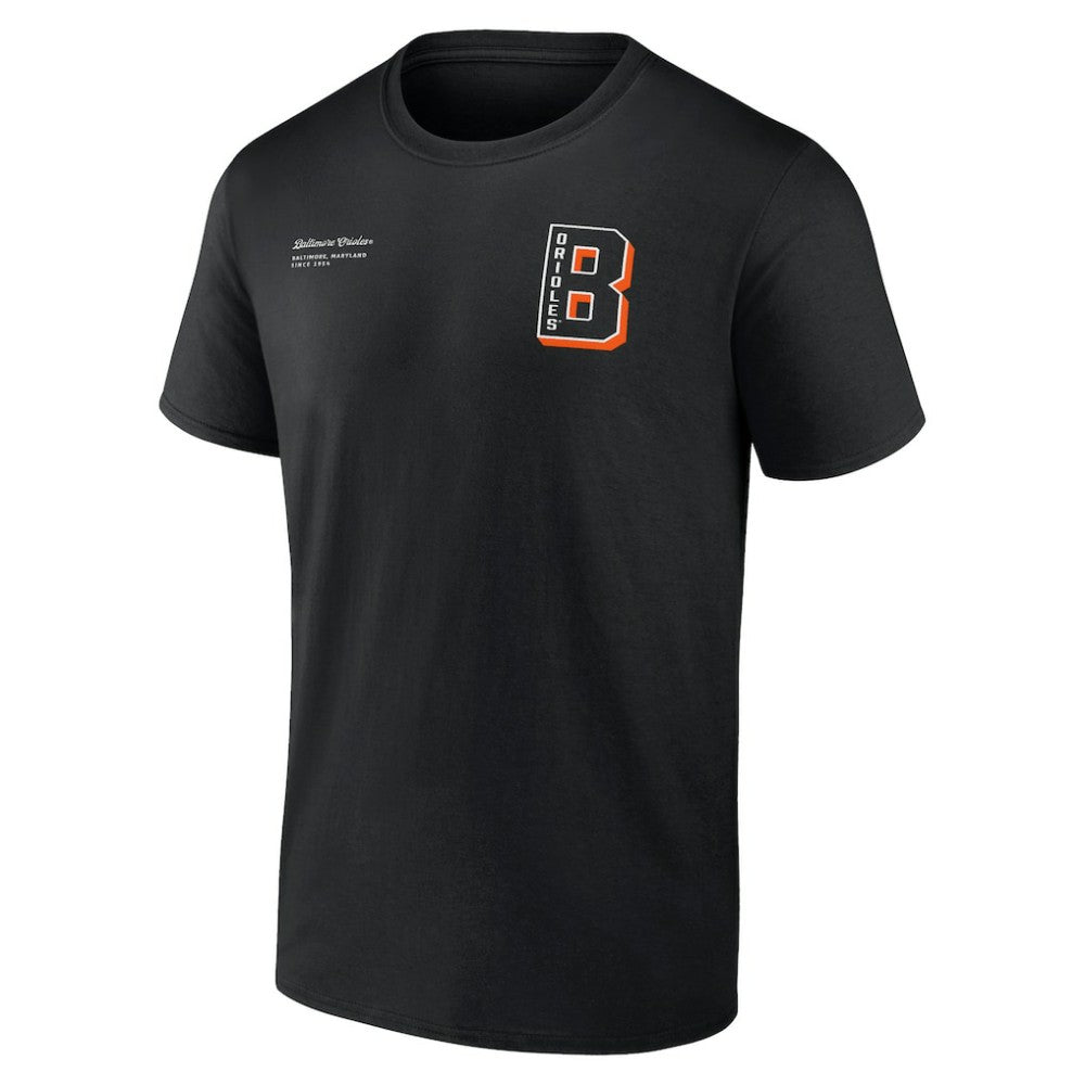 Baltimore Orioles Split Zone T-Shirt - Black T-shirts