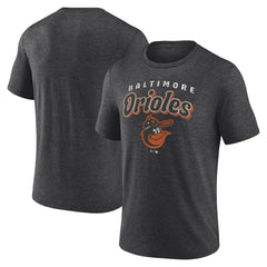 Baltimore Orioles Wonderment Tri-Blend T-Shirt - Charcoal T-shirts