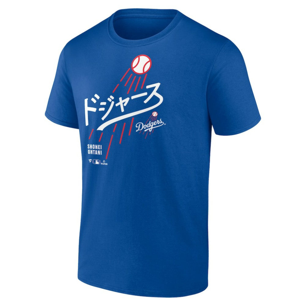 Shohei Ohtani Los Angeles Dodgers Japanese Letters T-Shirt - Royal T-shirts