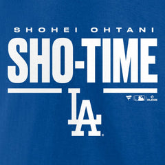 Shohei Ohtani Los Angeles Dodgers Sho-Time Horizontal T-Shirt - Royal T-shirts