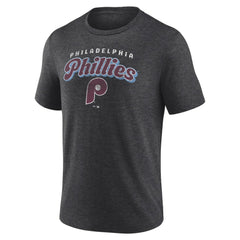 Philadelphia Phillies Wonderment Tri-Blend T-Shirt - Charcoal T-shirts
